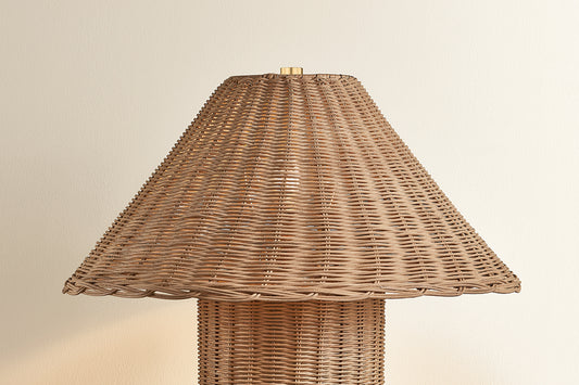Mitzi by Hudson Valley Lighting Jeanette Table Lamp in Aged Brass, detail view 1