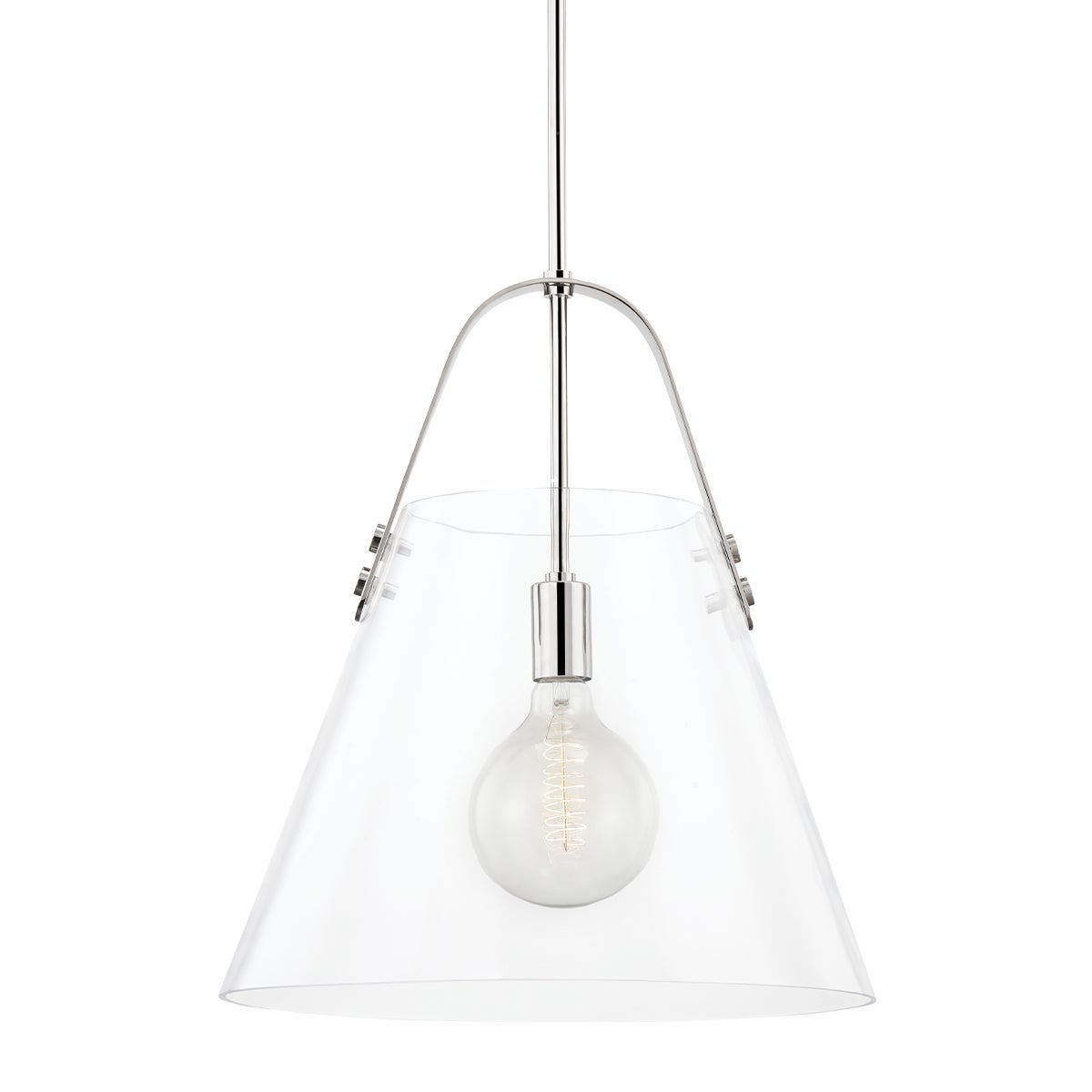 Mitzi by Hudson Valley Lighting Karin Extra Large Pendant in Polished Nickel