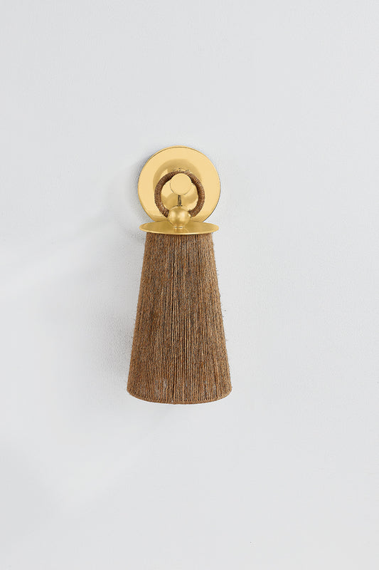 Mitzi by Hudson Valley Lighting Lauz Wall Sconce in Aged Brass, detail view 1