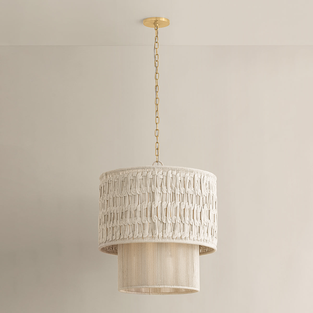 Mitzi by Hudson Valley Lighting Lisbeta Chandelier in Aged Brass, detail view 11