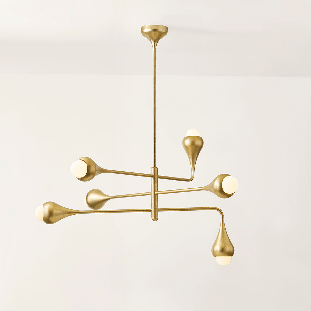Mitzi by Hudson Valley Lighting Luciel Chandelier in Vintage Gold Leaf, detail view 4