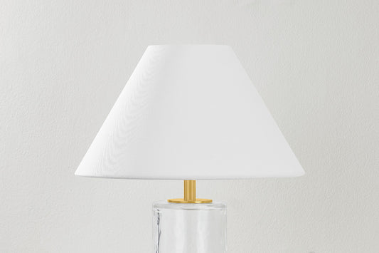 Mitzi by Hudson Valley Lighting Mandy Table Lamp in Aged Brass, detail view 1