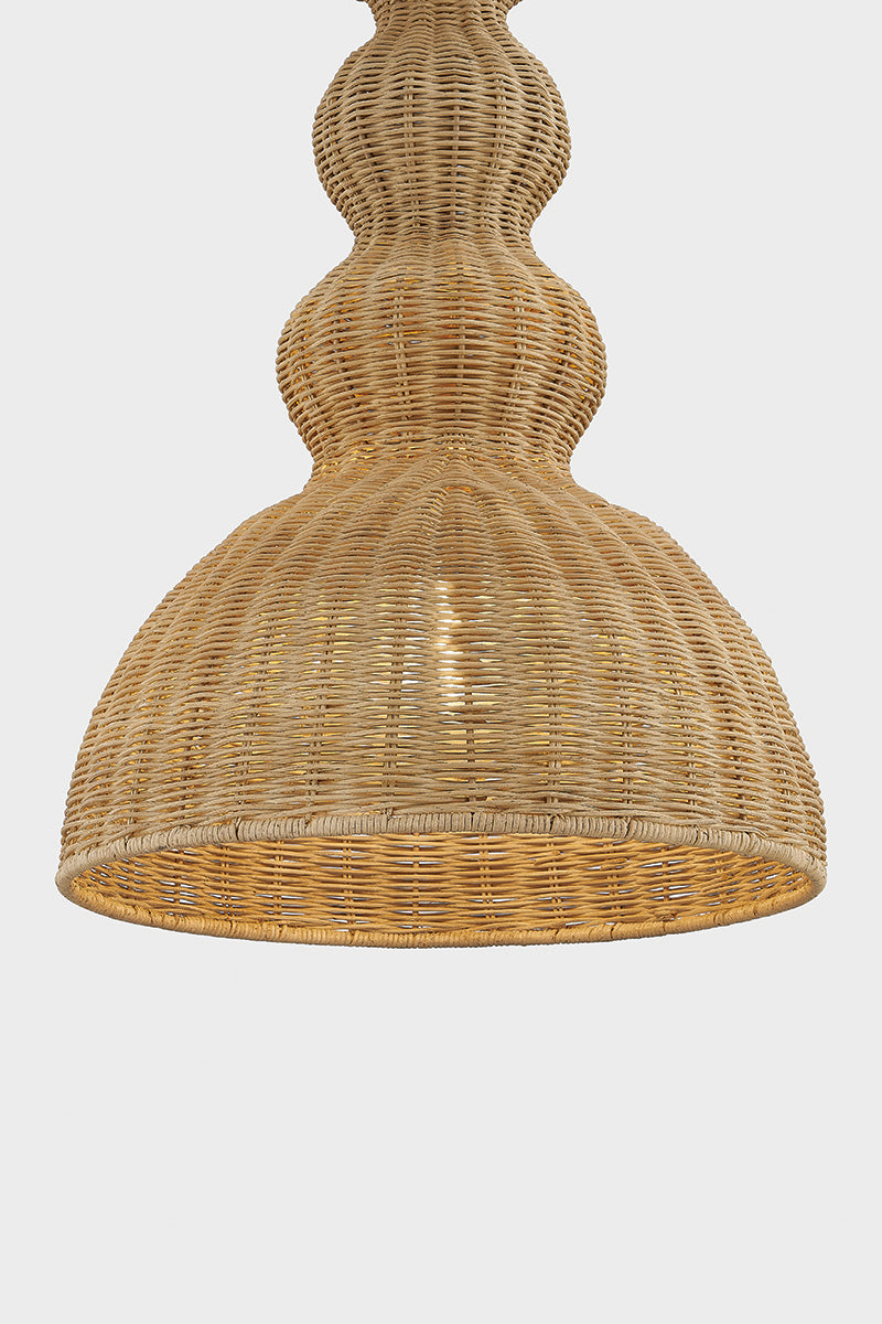 Mitzi by Hudson Valley Lighting Mayla Small Pendant in Aged Brass, detail view 2