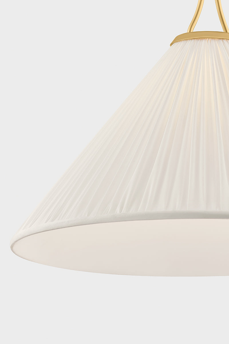 Mitzi by Hudson Valley Lighting Merida Large Pendant in Aged Brass, detail view 6
