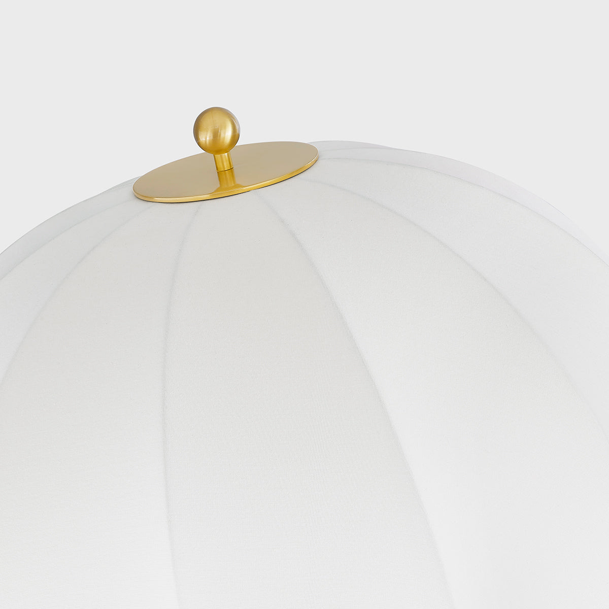 Mitzi by Hudson Valley Lighting Meshelle Floor Lamp in Aged Brass, detail view 2