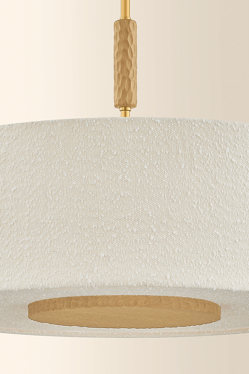 Mitzi by Hudson Valley Lighting Miller Pendant in Aged Brass, detail view 6