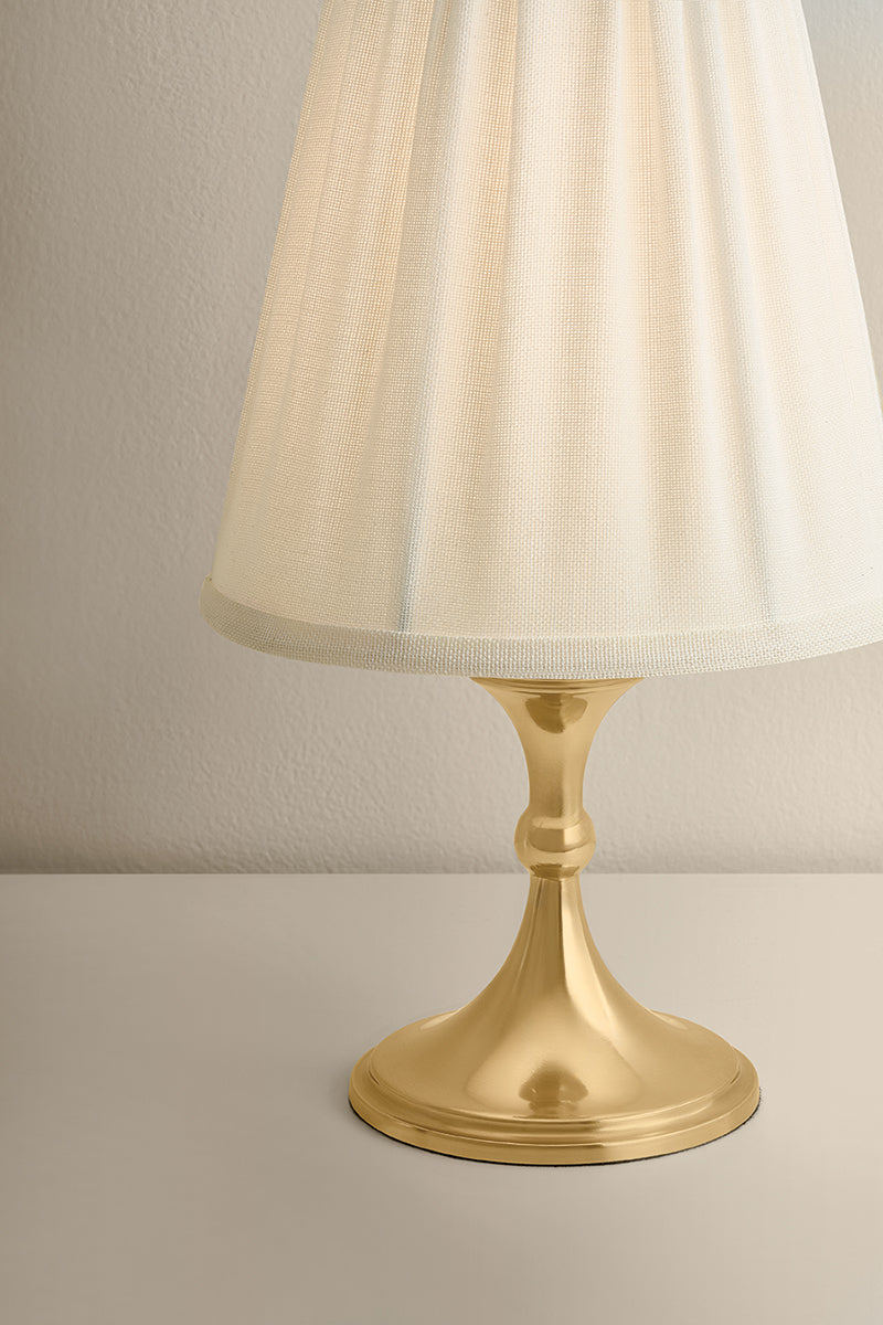 Mitzi by Hudson Valley Lighting Muriel Table Lamp in Aged Brass, detail view 5