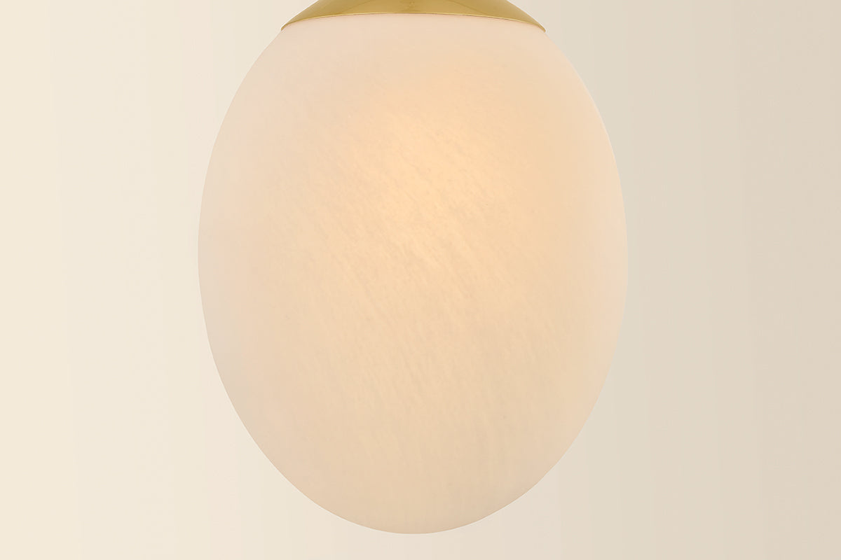 Mitzi by Hudson Valley Lighting Nell Small Pendant in Aged Brass, detail view 6