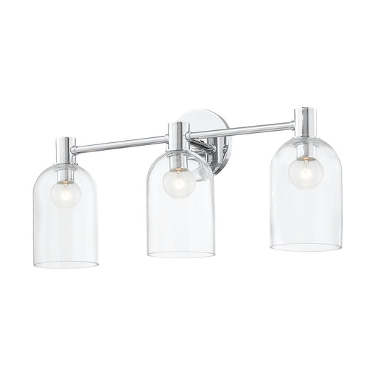 Mitzi by Hudson Valley Lighting Paisley 3-Light Vanity Light in Polished Chrome