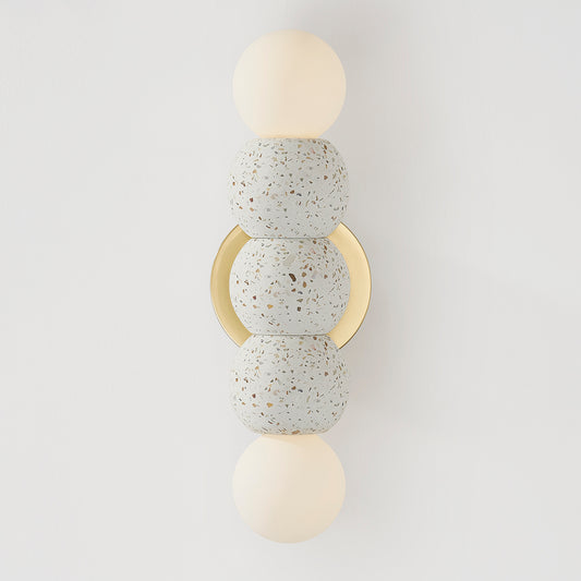 Mitzi by Hudson Valley Lighting Paola Wall Sconce in Aged Brass, detail view 1