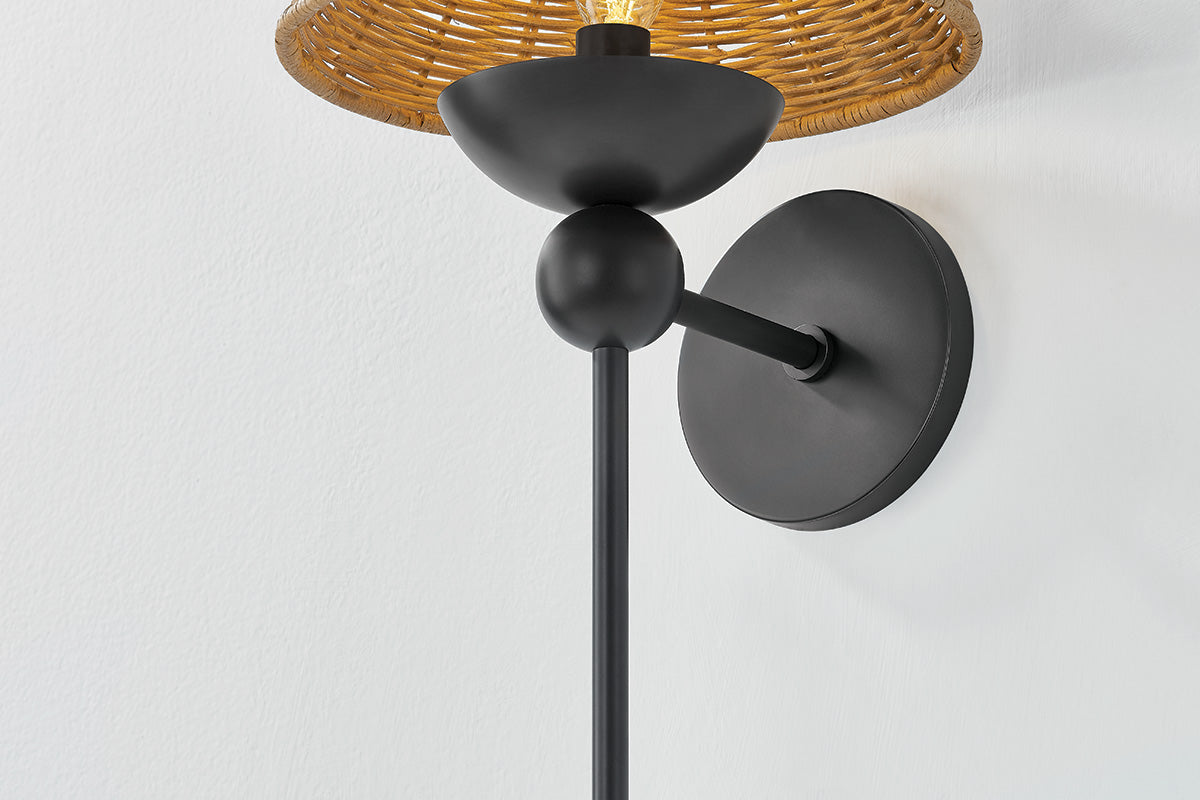 Mitzi by Hudson Valley Lighting Perilla Wall Sconce in Old Bronze, detail view 2