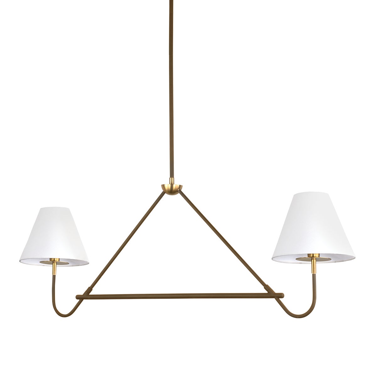 Mitzi by Hudson Valley Lighting Polly Linear Chandelier in Aged Brass / Bronze