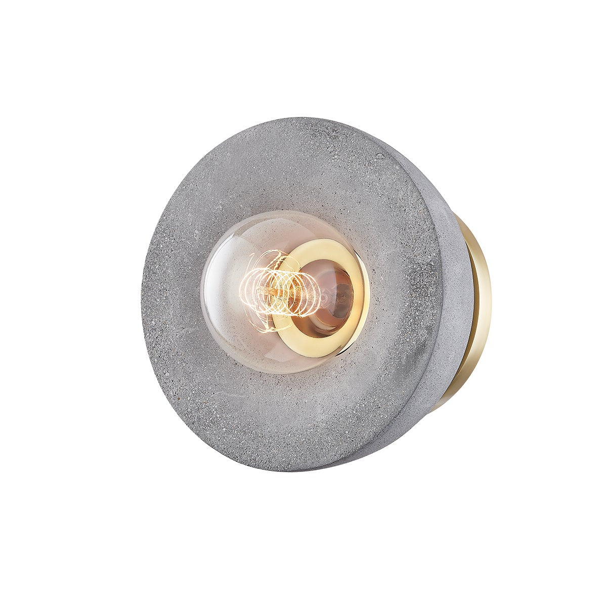 Mitzi by Hudson Valley Lighting Poppy Flush Mount in Aged Brass