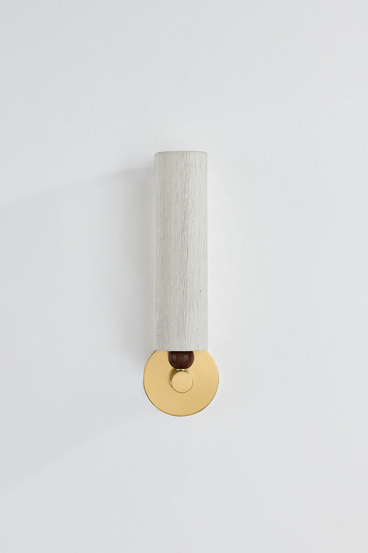 Mitzi by Hudson Valley Lighting Reyn 1-Light Wall Sconce in Aged Brass, detail view 1