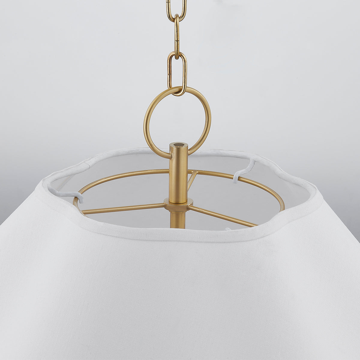 Mitzi by Hudson Valley Lighting Rosanna Pendant in Aged Brass, detail view 2