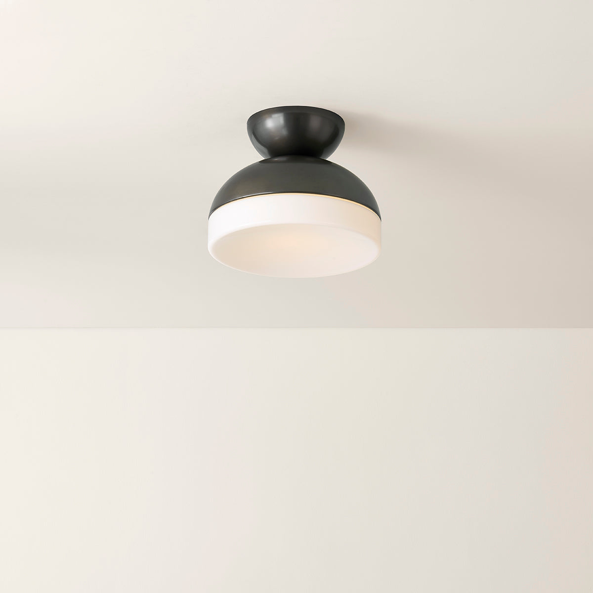 Mitzi by Hudson Valley Lighting Rue Flush Mount in True Bronze, detail view 4