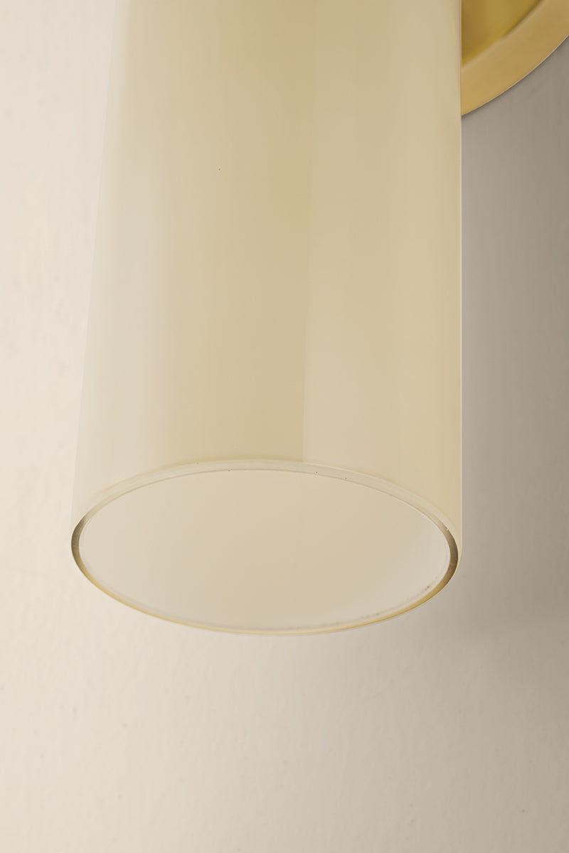 Mitzi by Hudson Valley Lighting Violetta Wall Sconce in Aged Brass, detail view 5