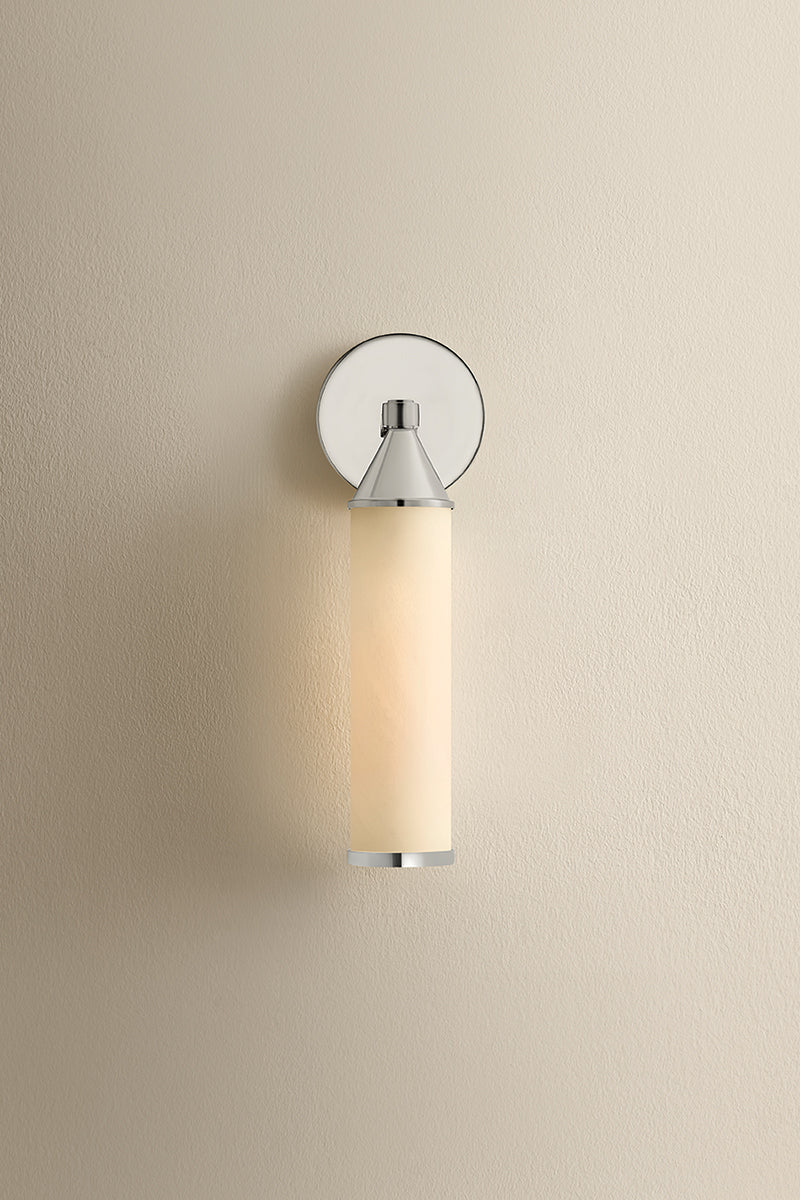 Mitzi by Hudson Valley Lighting Zinnia 1-Light Wall Sconce in Polished Nickel, detail view 10