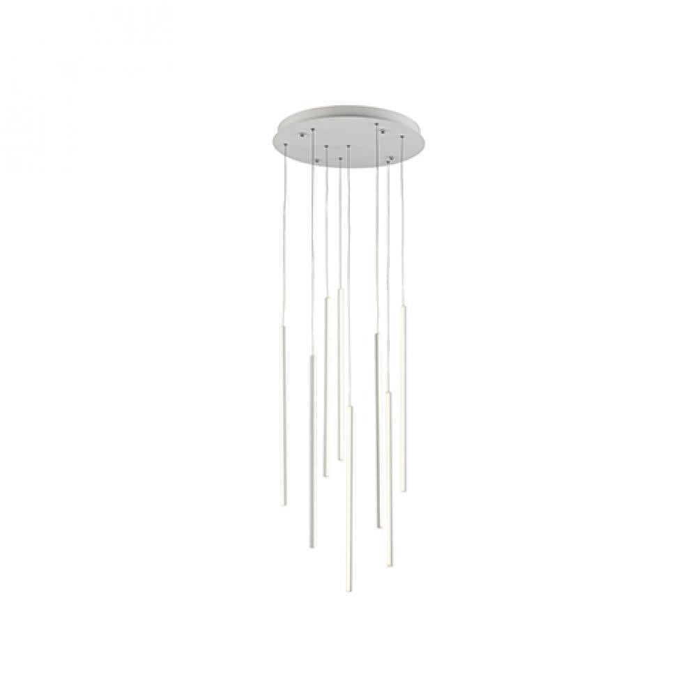 Kuzco Lighting Inc Chute 8 Head LED Multi Pendant White