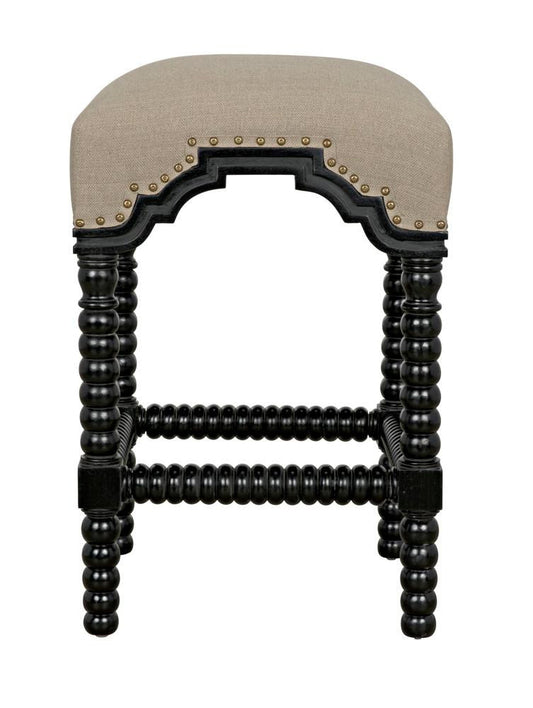 Noir Abacus Counter Stool