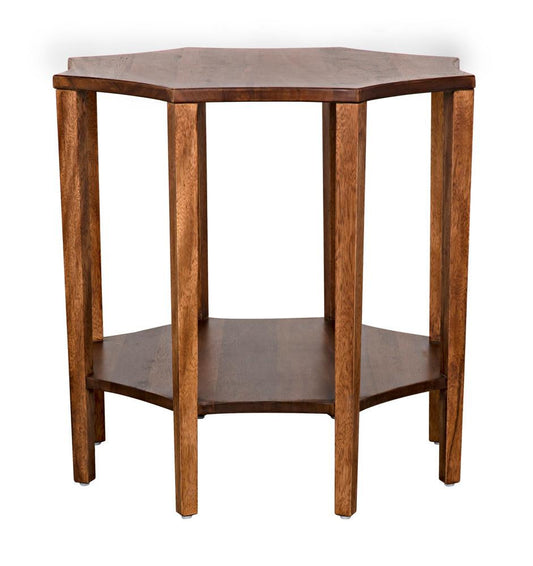 Noir Ariana Side Table Ebony Walnut