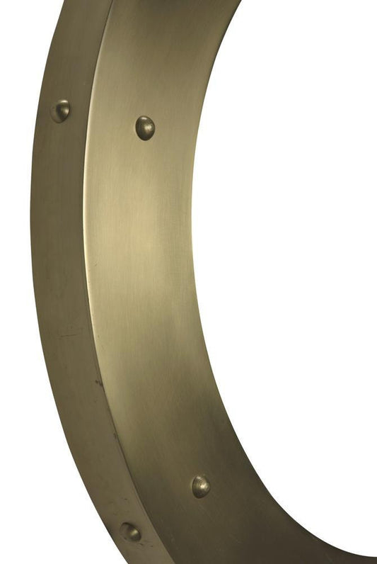 Noir Clay Mirror Antique Brass
