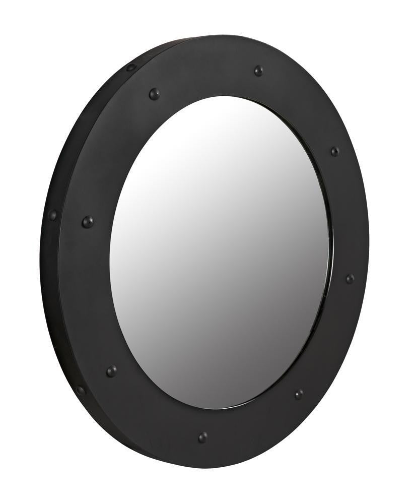 Clay Mirror Antique Brass