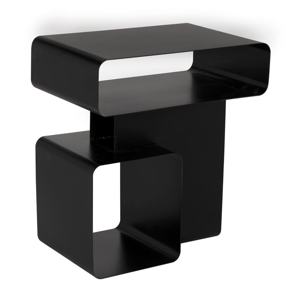 Danville Side Table, Gun Metal