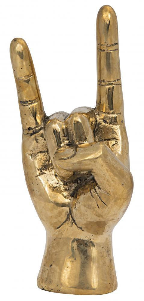 Noir Devil Hand Sculpture Antique Brass