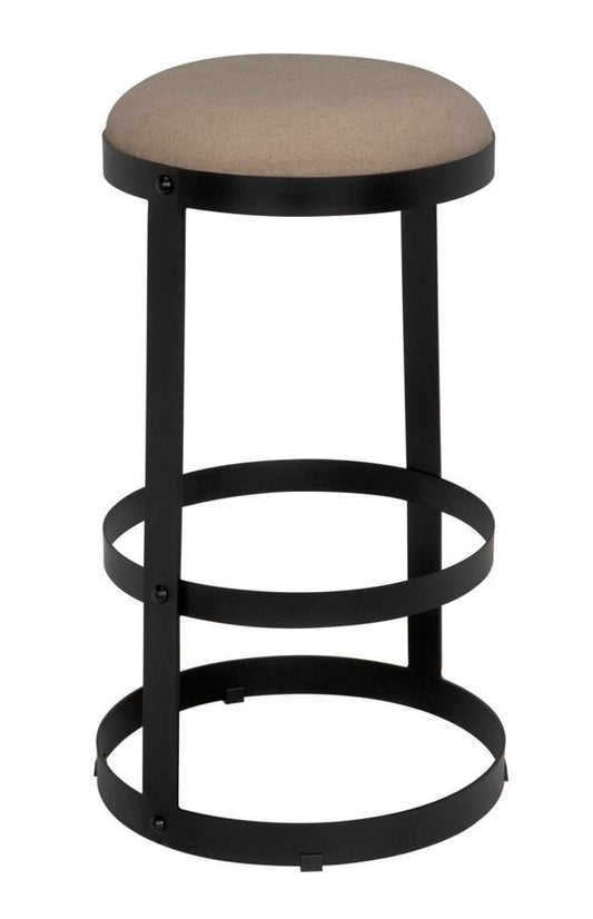 Noir Dior Bar Stool Antique Brass, Tan