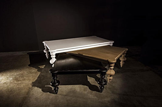 Noir Graff Coffee Table, Hand Rubbed Black