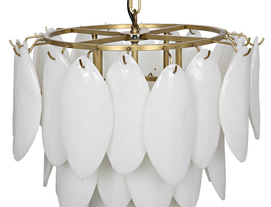 Noir Lotus Chandelier Matte Black
