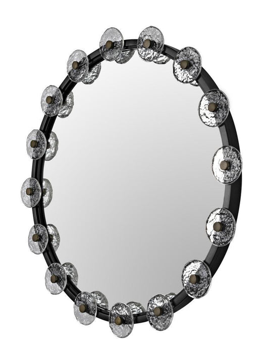 Noir Moira Mirror With Glass Details