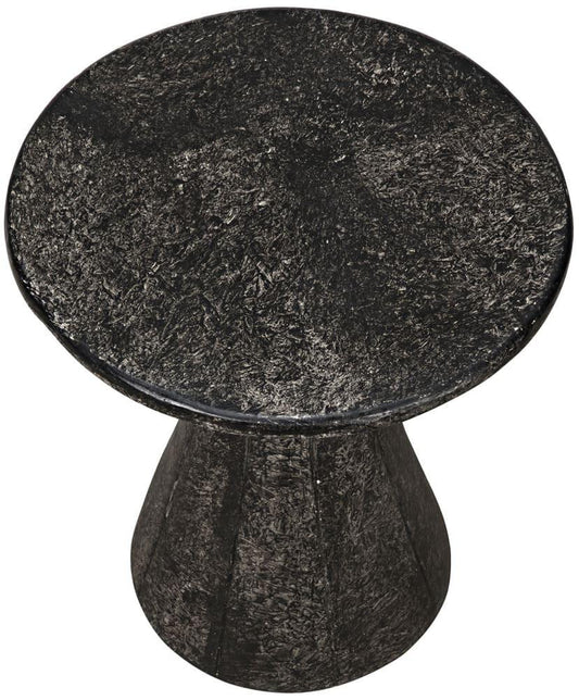 Noir Pedestal Side Table