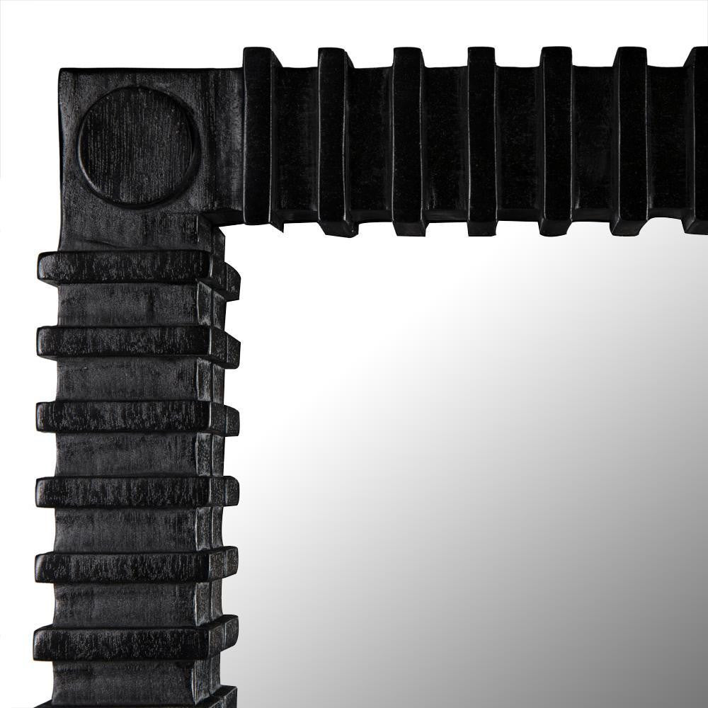 Noir Rift Mirror Charcoal Black
