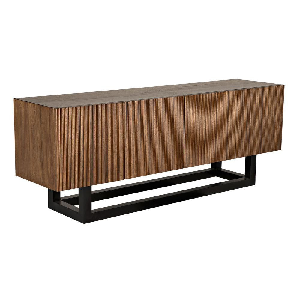 Noir Thomson Sideboard Dark Walnut with Matte Black