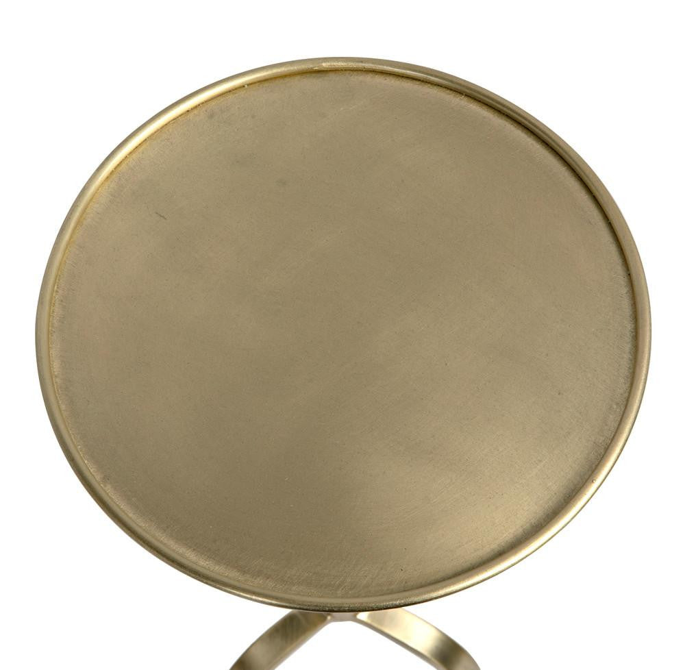 Noir Tini Side Table, Antique Brass, 24"H (GTAB303MB YUU6013PQ9)