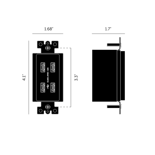 Buster + Punch Buster + Punch Outlet Module, USB Black