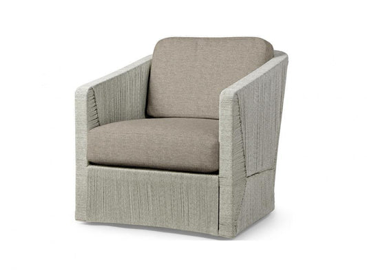 Carmine Outdoor Swivel Lounge Chair - Light Fog
