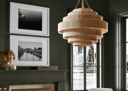 Palecek Everly Pendant, 4-Light, Large, Natural, 30"W (2005-79 3706TM38)