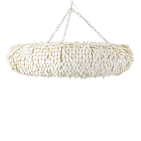 Palecek Mariposa Chandelier, 8-Light, Off-White, 50"W (2401-79 3706TN20)