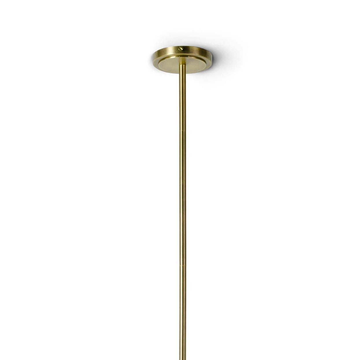 Palecek Rivoli Pendant, 1-Light, White, Antique Brass, 12"W (2255-79 3706TQ07)