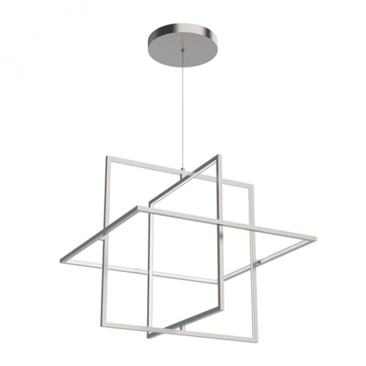 Kuzco Lighting Inc Mondrian 28-in LED Pendant Brushed Nickel