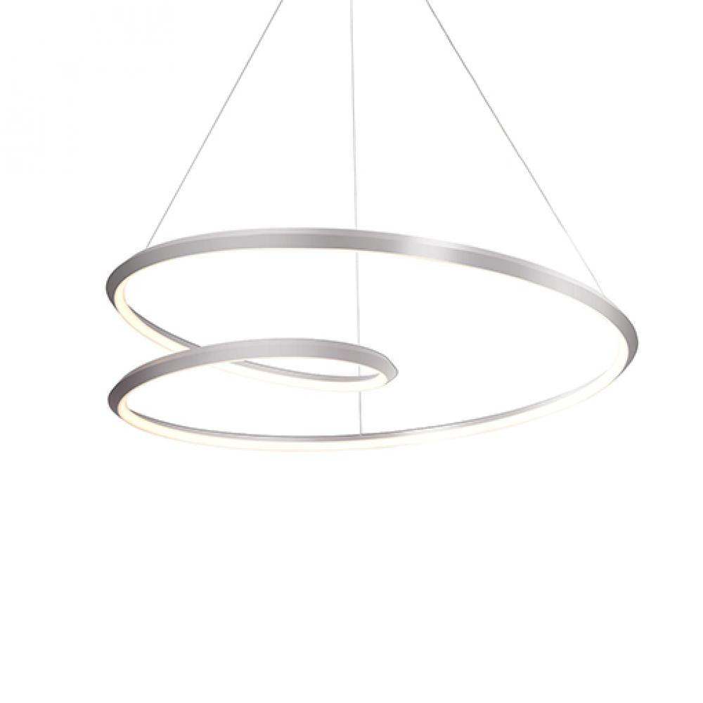 Kuzco Lighting Inc Ampersand 39-in LED Pendant Brushed Nickel