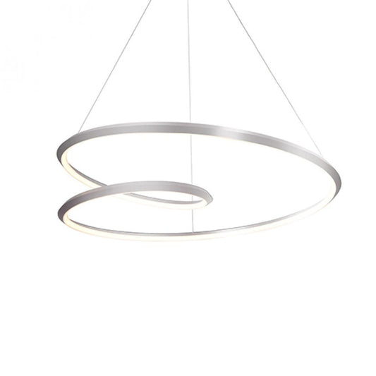 Kuzco Lighting Inc Ampersand 39-in LED Pendant Brushed Nickel