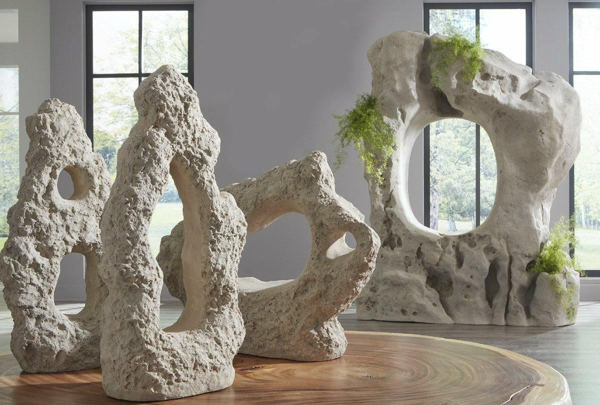 Phillips Collection Cast Stone Sculpture, Wide, Off-White, 20"H (PH114741 YV0J07T52U)