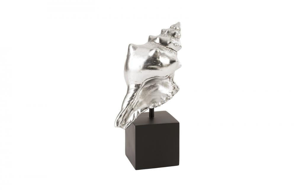 Phillips Collection Conch Sculpture Silver Leaf