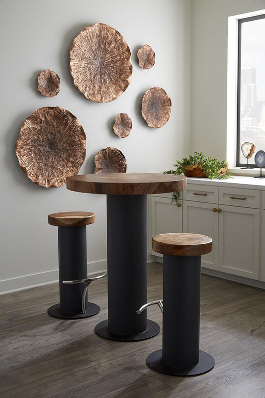 Phillips Collection Concrete Bar Table Wood, Black