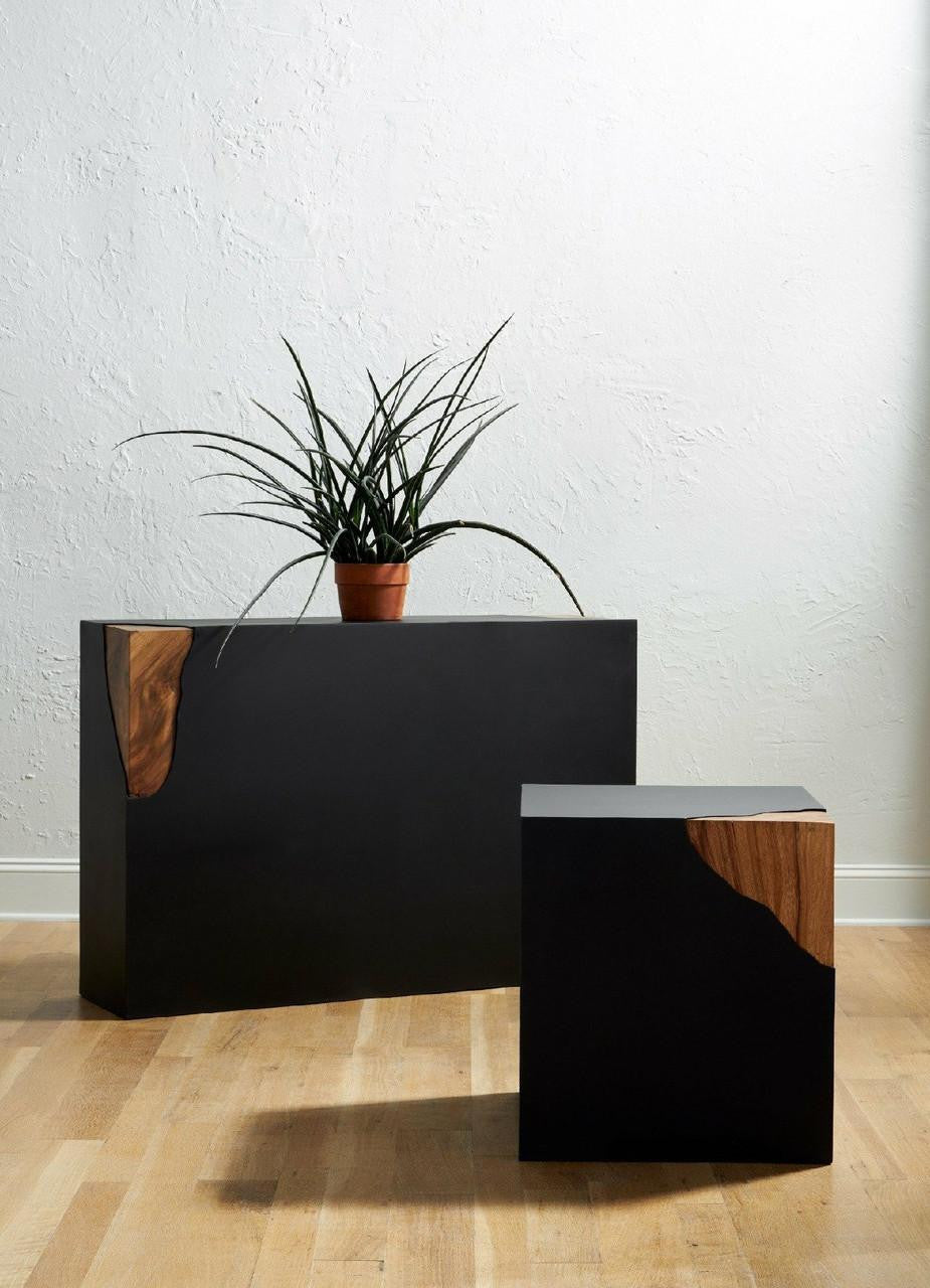 Phillips Collection Cornered Console, Black, Chamcha, 48"W (TH110316 YV0J07T61N)