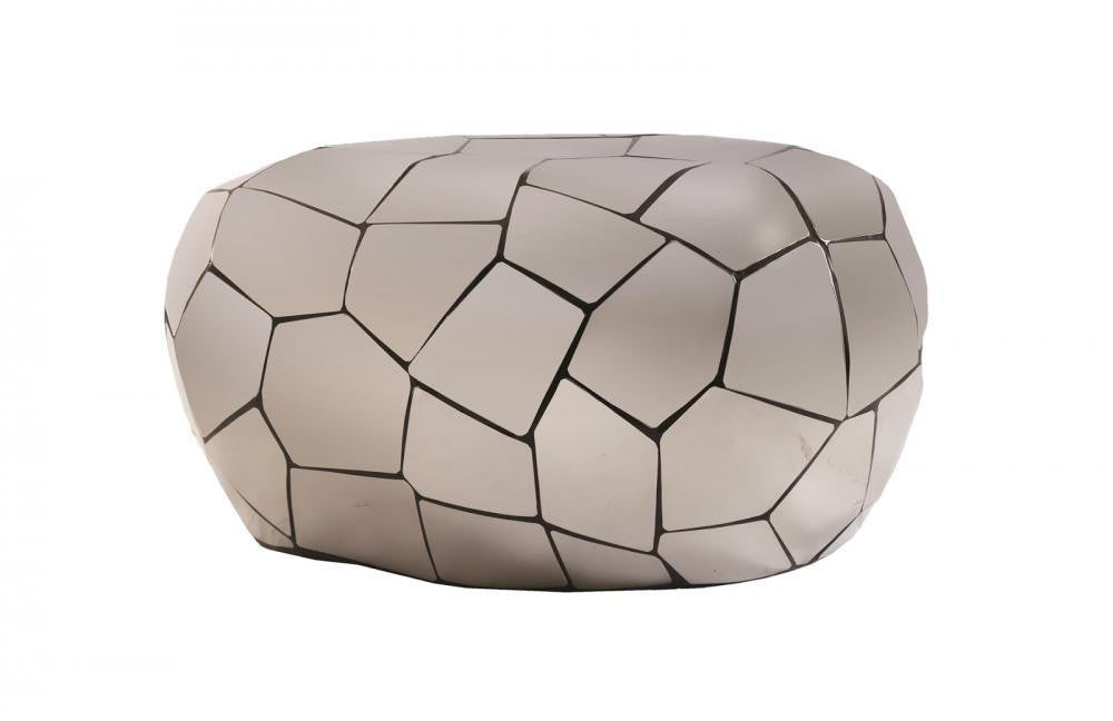 Phillips Collection Crazy Cut Side Table Silver, Black